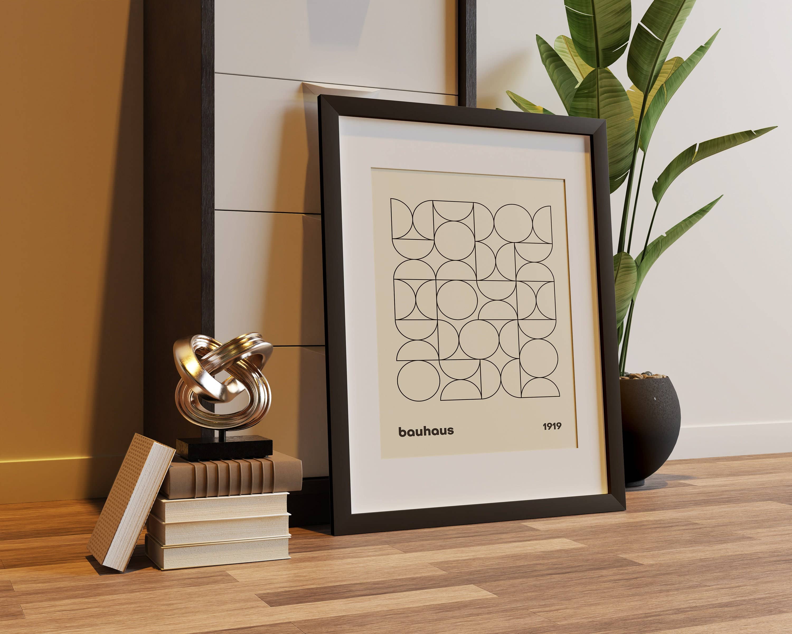 Jaffa Orange – wholesale Art print – Bauhaus Poster, Mid Century Modern Giclée Art Print2