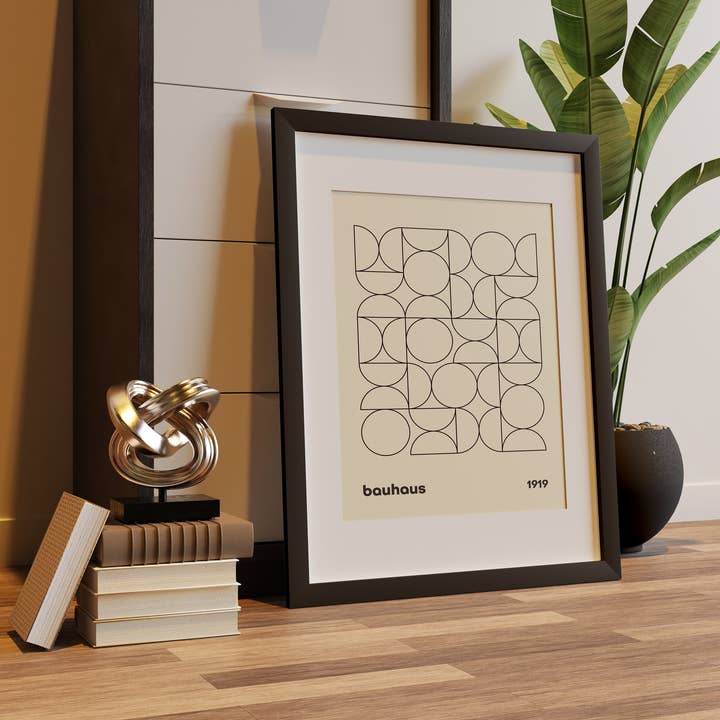 Jaffa Orange – wholesale Art print – Bauhaus Poster, Mid Century Modern Giclée Art Print2