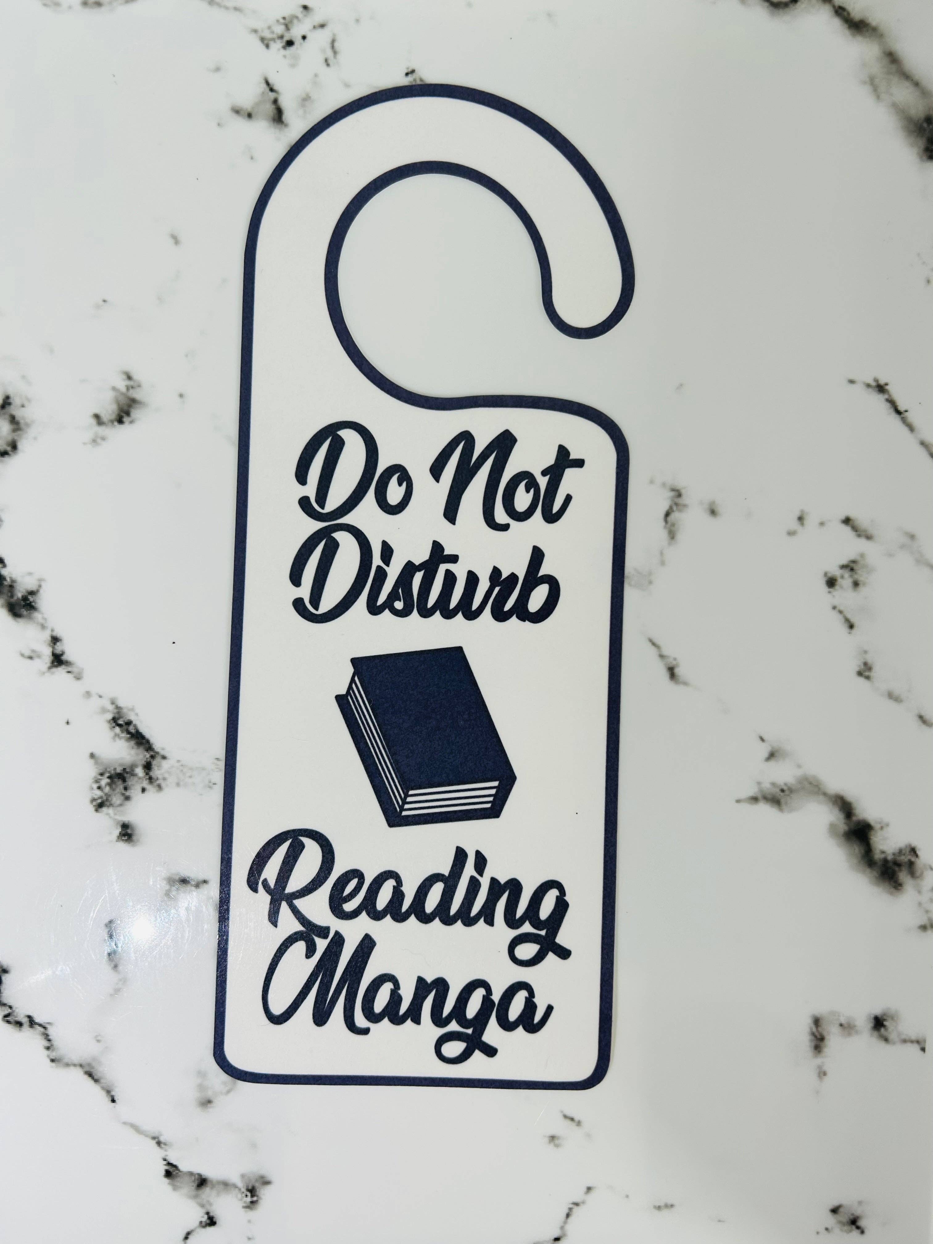 Succulent Boutique - Wholesale Door Hanger - Do Not Disturb Reading Manga Door Hanger2