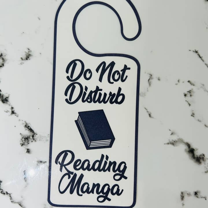 Succulent Boutique - Wholesale Door Hanger - Do Not Disturb Reading Manga Door Hanger2