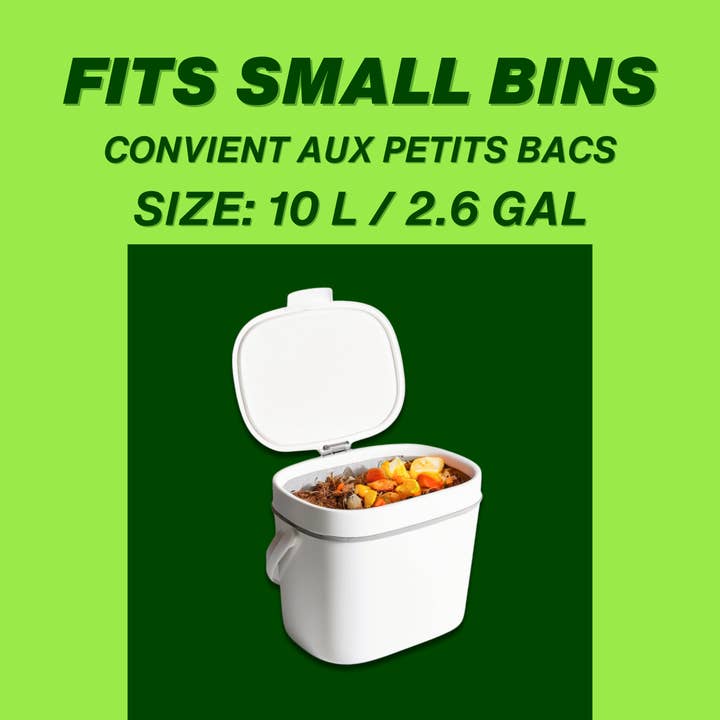 ALL DISTRICT JEANS Inc. - Venta al por mayor Bolsa/envoltorio de alimentos - Bolsas para residuos de comida de cocina 100% compostables, 100 unidades3