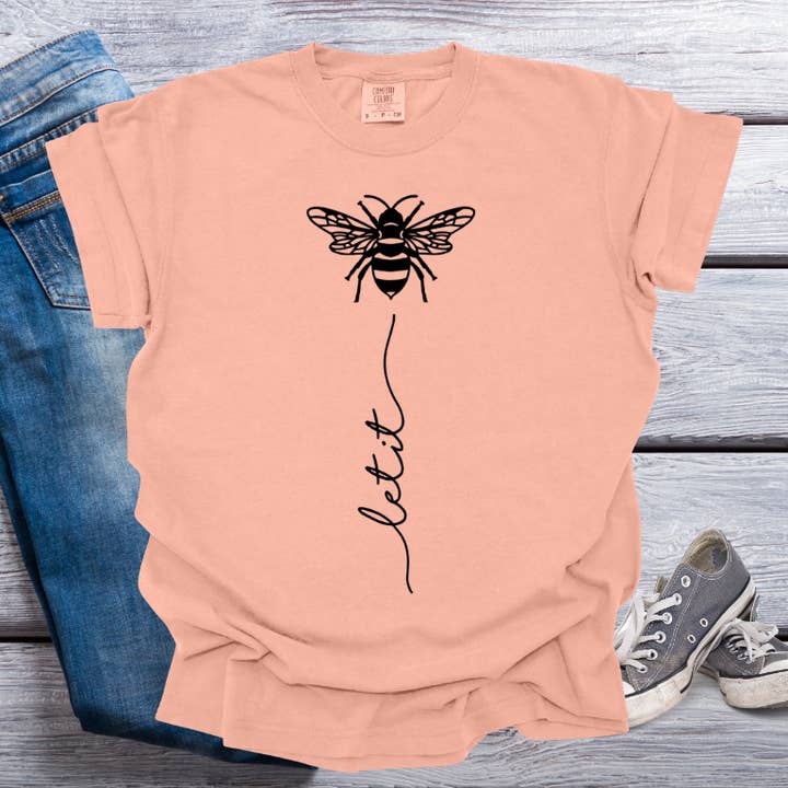 Aint Just Tees - Wholesale T-Shirt (Graphic) - Women's - Let It Bee Tee1