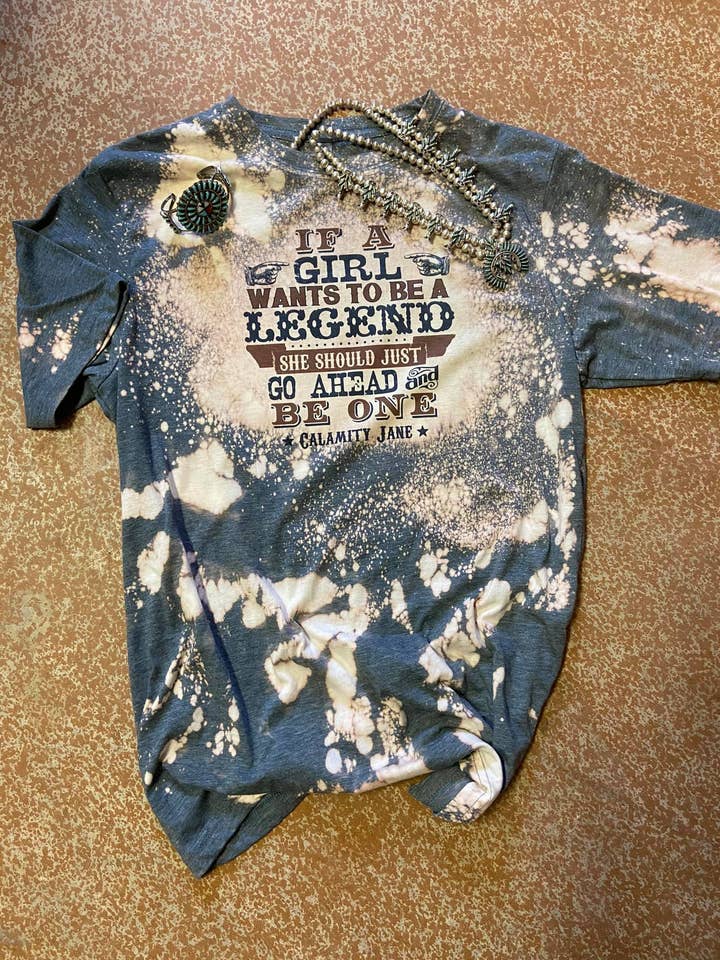 Be a Legend Western Graphic Tee | Rodeo Tee for wholesale by Rowdy Rowels