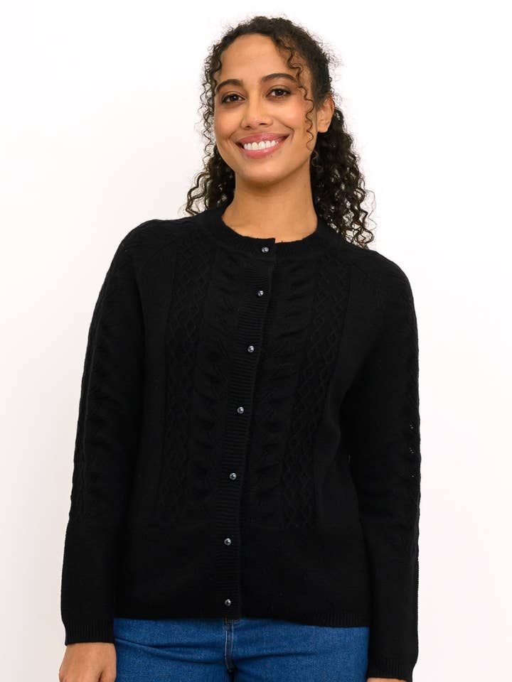 Pull Kaki, Noir, 100 % Cachemire pour la vente par Blue Sky Clothing Co LLC