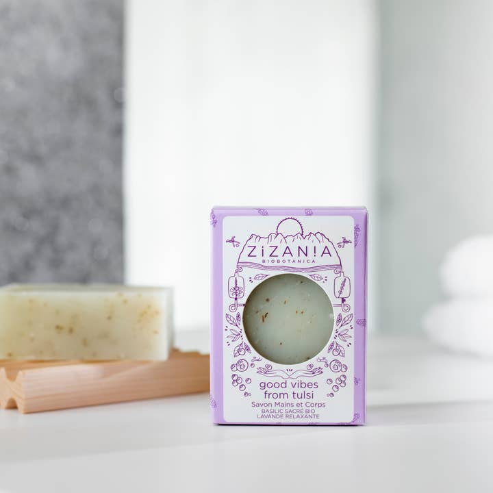 Zizania Biobotanica - Wholesale Bar Soap - Good Vibes from Tulsi - Soap Handmade in Switzerland
