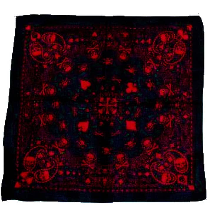 Topkids Accessories - Wholesale Bandana - Unisex - Biker Bandana Headband, Alternative Clothing, Mens Handkerchiefs, Motorbike Accessories, Face Mask, Goth gifts, Shemagh Scarf Men, Skull Mask13