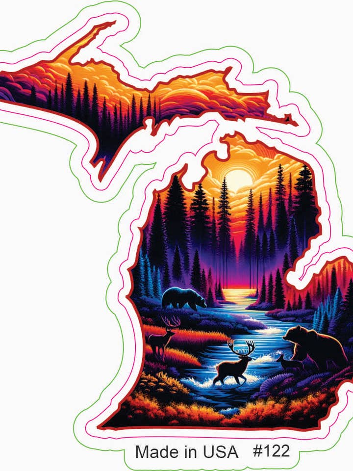Twilight Michigan Sticker for wholesale by Big monkey