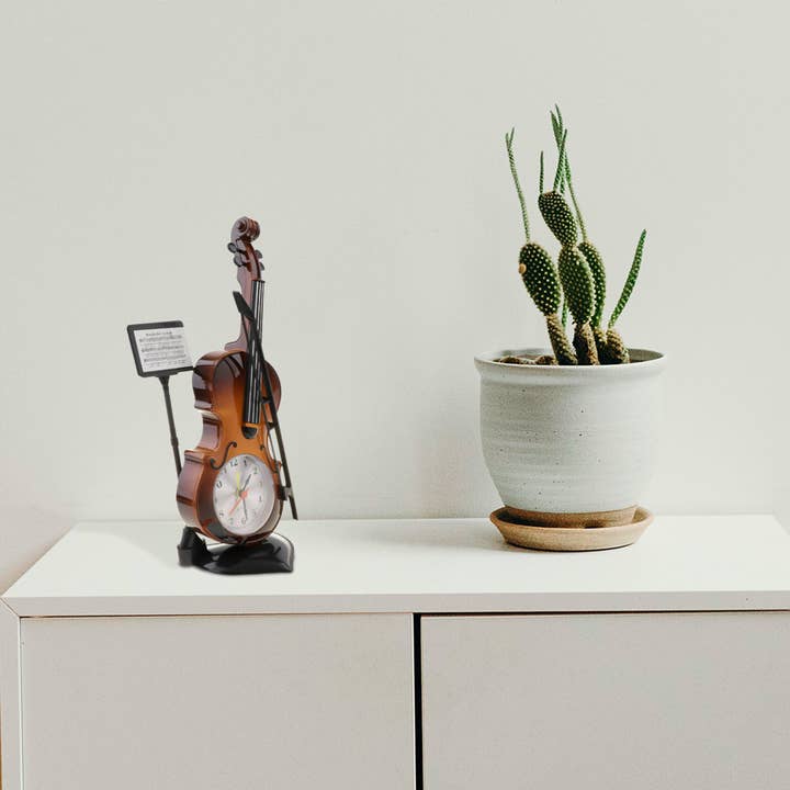 Violin Design Alarm Clock-Creative Bedside Clock for Music Lovers~5224 and other Purchase Wholesale alarm products. Free Returns & Net 60 Terms on Faire trending on Faire.