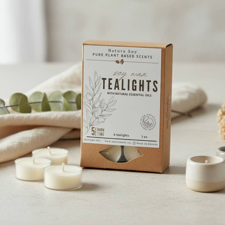 Soy Tealights- Winter 2026 for wholesale by Natura Soylights