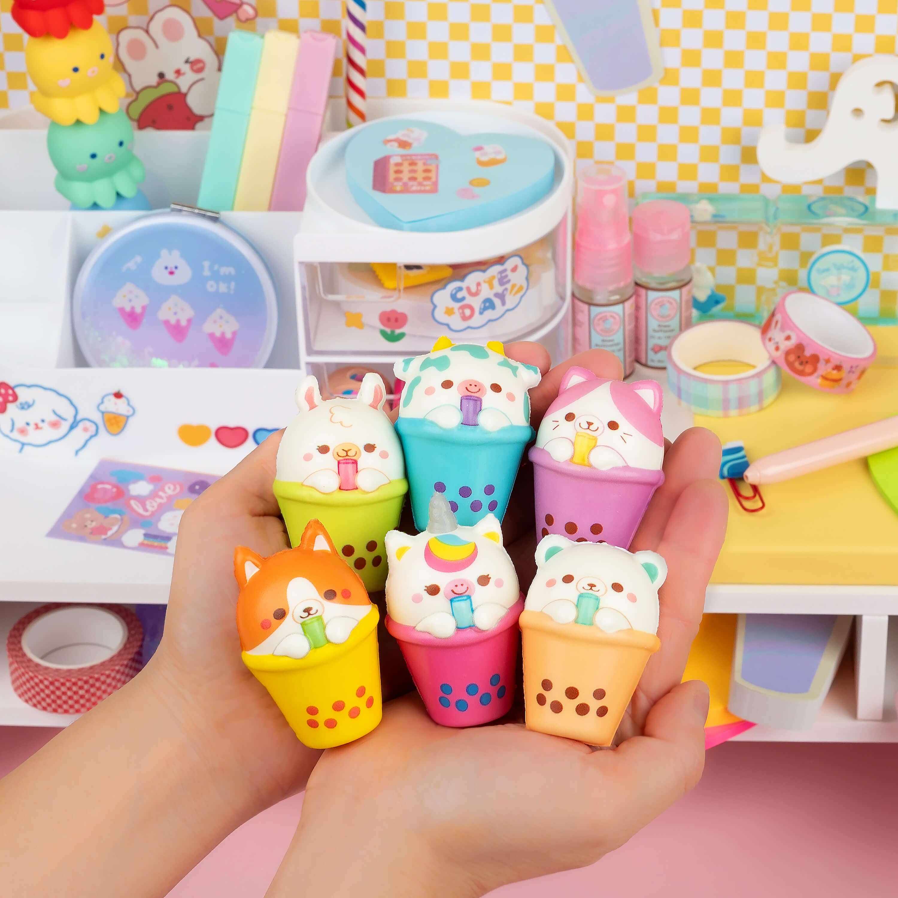 Kawaii Slime Company – Großhandel Squishy-Spielzeug – Kind & Baby – Tapioca Tots Mini Squishies (24 Stück/Packung)11