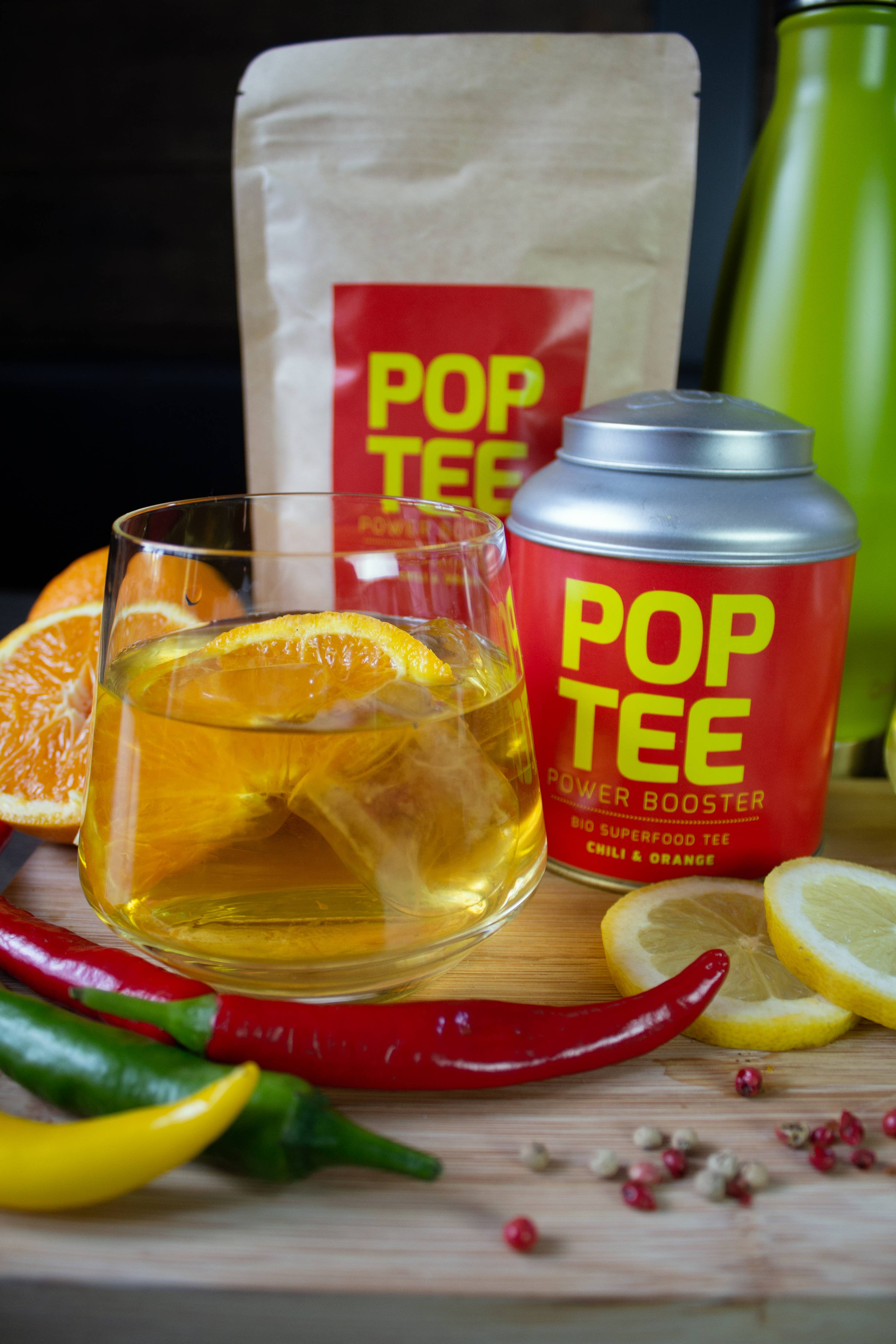 POP TEE - Wholesale Health/detox tea - Chili & Orange - Organic Superfood Tea2