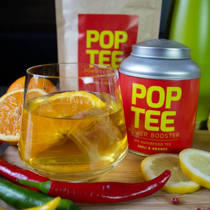 POP TEE - Wholesale Health/Detox Tea - Chili & Orange - Organic Superfood Tea2