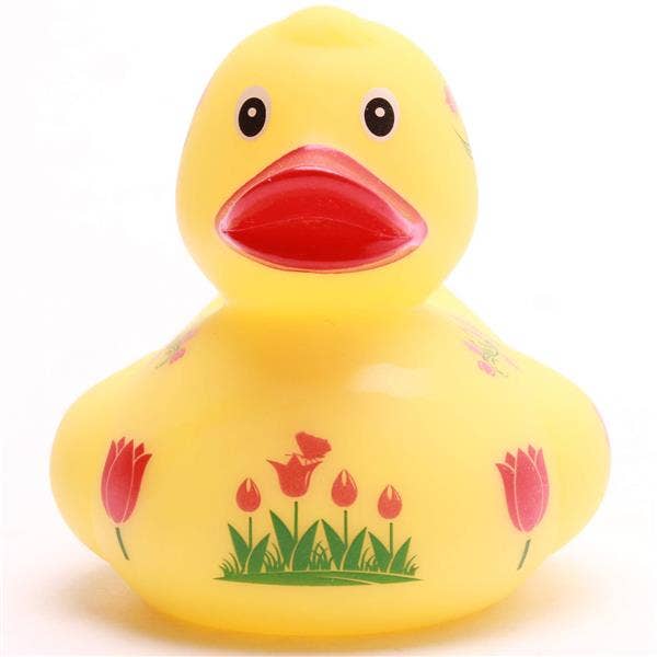 Duckshop - Wholesale Bath toy – Baby - Bath Duck Tulip - yellow - Rubber Duck2