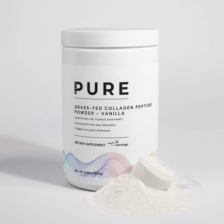 PURE LIFE – wholesale Protein/superfood powder – PURE LIFE Grass-Fed Collagen Peptide Powder (Vanilla)