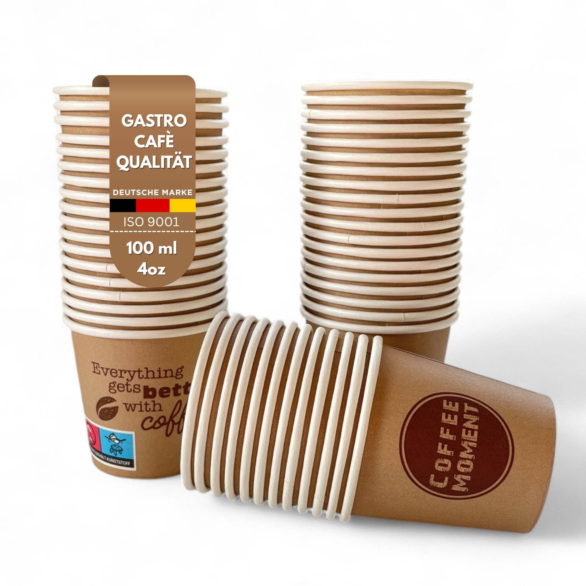 Biomatea - Wholesale Disposable Cup - Coffee Moment Coffee Cup, Coffee to Go Paper Cup – 4 Sizes, for Hot & Cold Beverages0