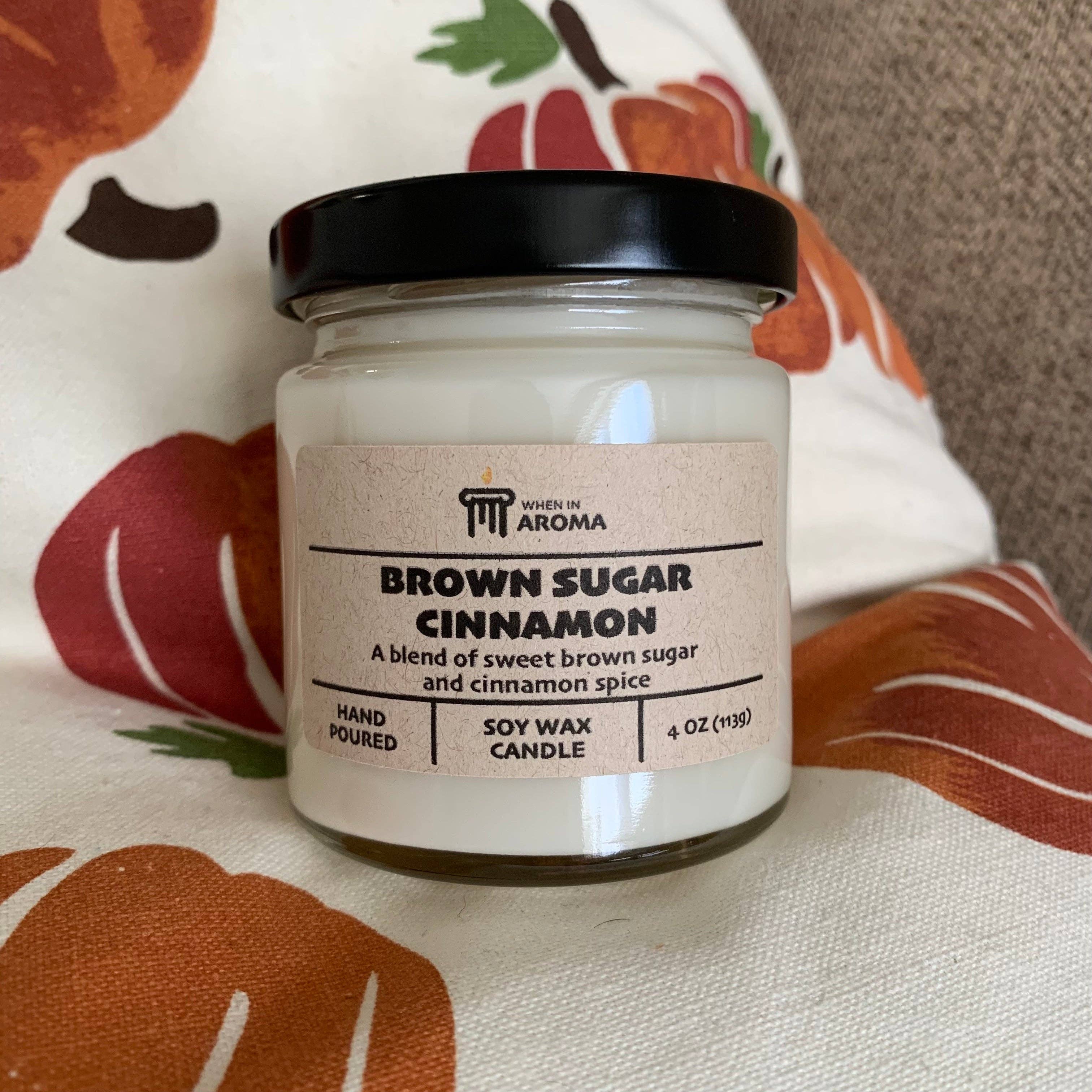 When In Aroma Candle Company - Wholesale Jar/Filled Candle - Brown Sugar Cinnamon Soy Candle4