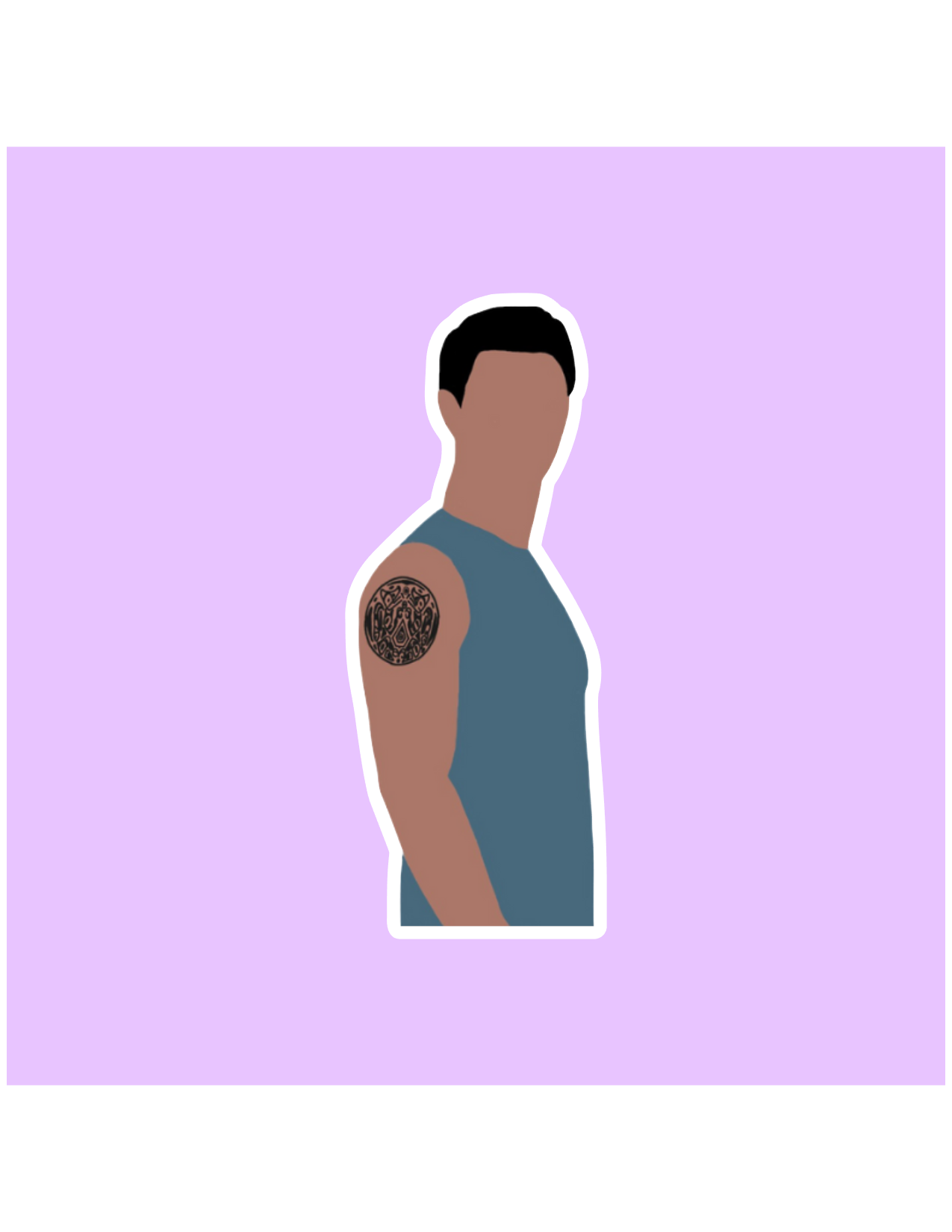 Shadows of Sunshine - Wholesale Sticker - Jacob Black Twilight Inspired Sticker0