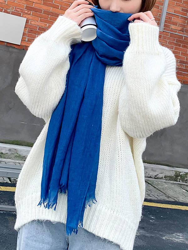 ShieldChic - Wholesale Scarf - Women's - Casual Simple Ramie Cotton 14 Colors Scarf2