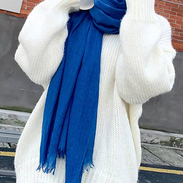 ShieldChic - Wholesale Scarf - Women's - Casual Simple Ramie Cotton 14 Colors Scarf2