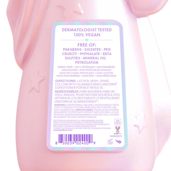 Glimmer Wish - Wholesale Hair Shampoo - Unicorn Kids Shampoo | Paraben & Sulfate Free