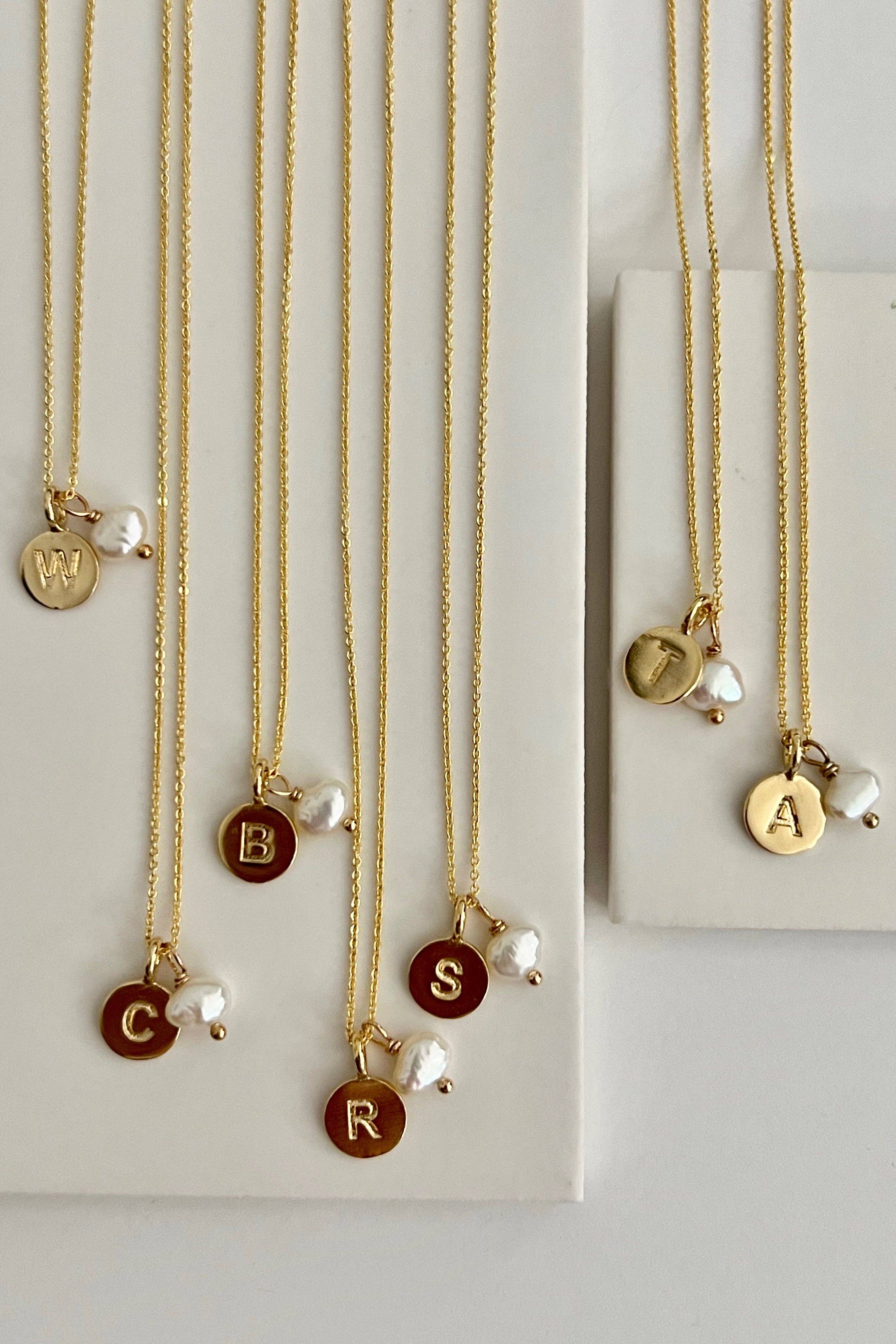 Sandrine France Studio - Wholesale Pendant/charm necklace - Typewriter Initial