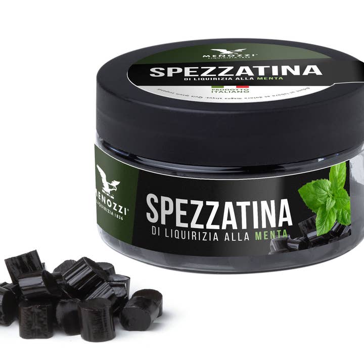 Mint lakrids gryderet 50 gram for engroshandel hos Menozzi De Rosa 1836