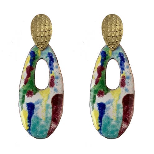 Boucles d'oreilles colorées pour la vente par La Tuerta