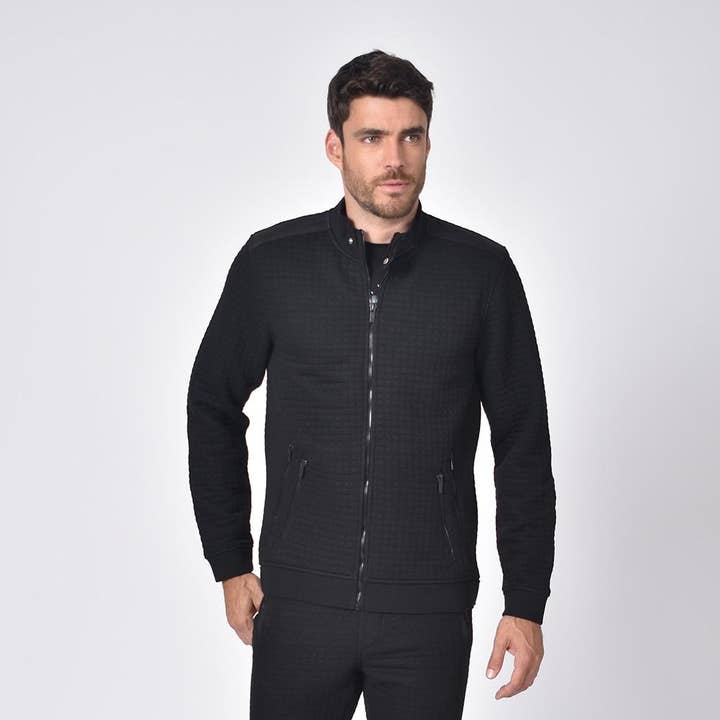 Veste Moto Matelassée Noir pour la vente par EIGHT X