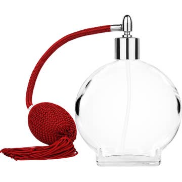 Best Bottles - Vente Flacon pulvérisateur - Bouteille en verre Clear Circle - 100 ml (plusieurs couleurs d'ampoule et de bouchon)3