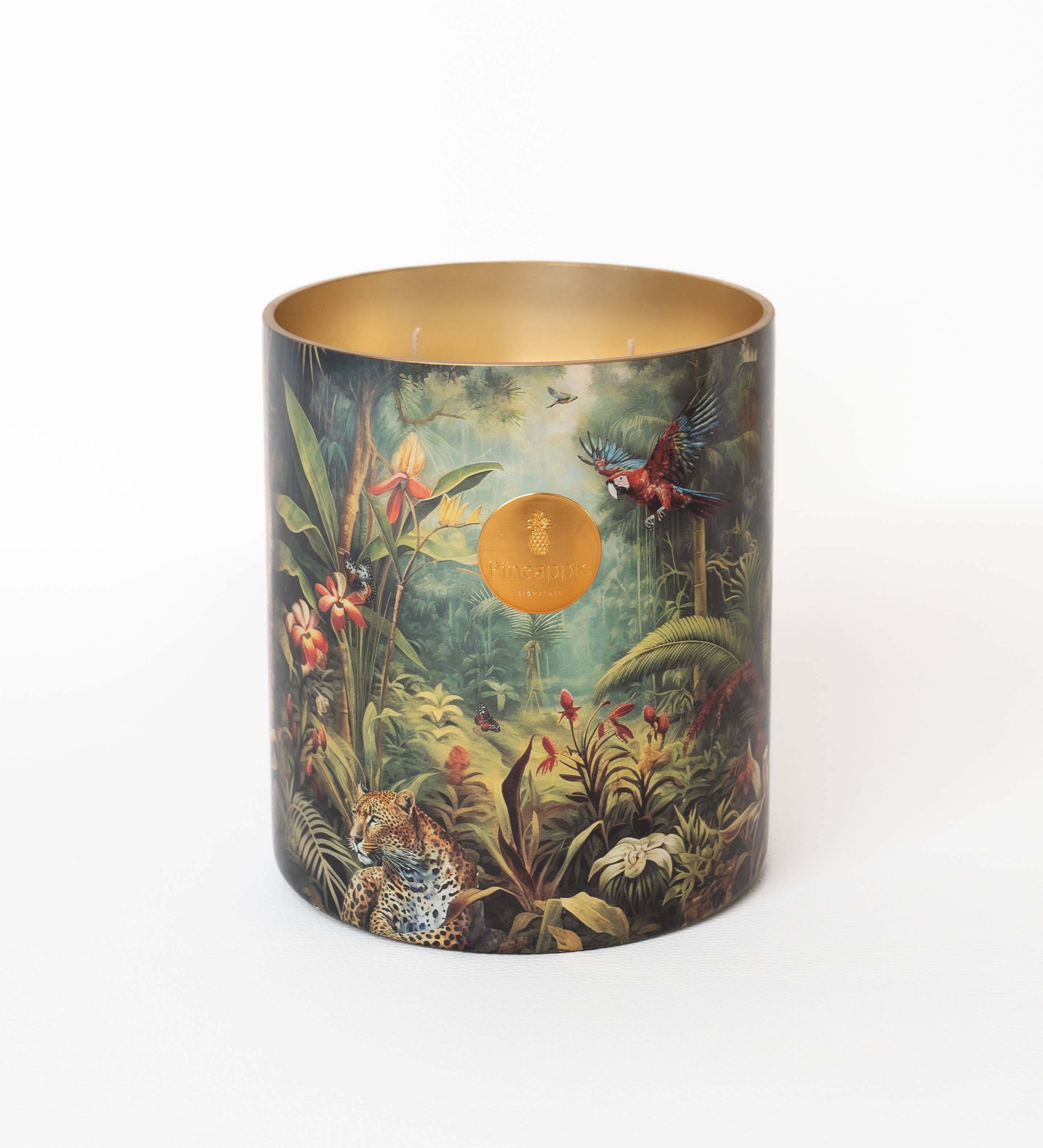 PINEAPPLE SIGNATURE – wholesale Burkljus – Doftljus 100% vegetabiliskt vax - Dekor La Vie Sauvage1