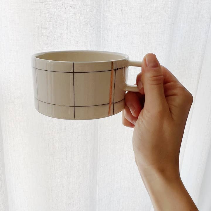Grid Mug for wholesale by Petrichor + Gold