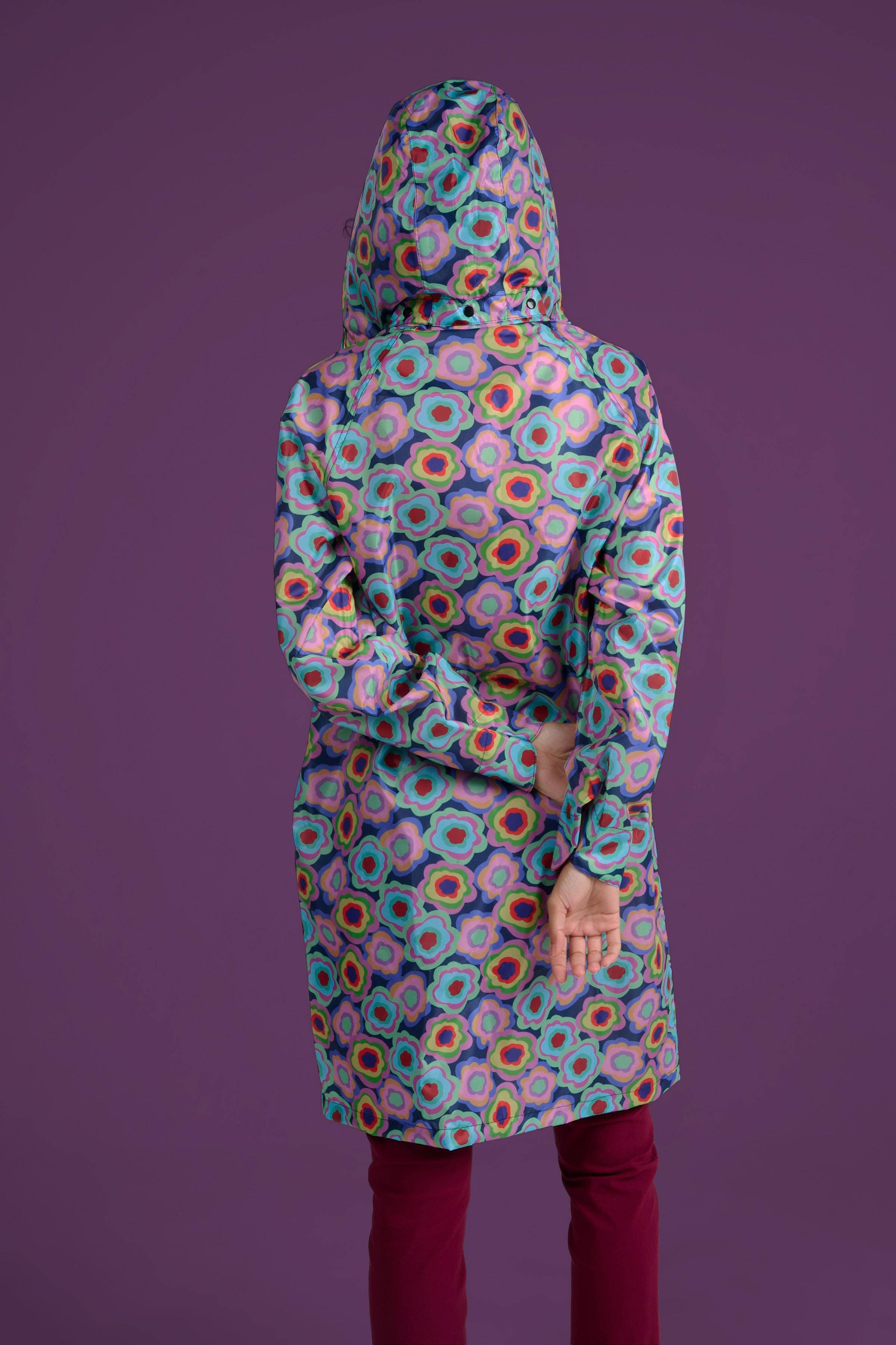 MADE IN SENS - Vente Imperméable – femme - IMPER FLOWERPOWER MULTICOLORE1