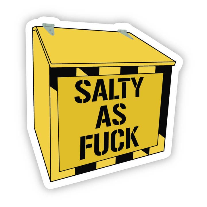 Salzig wie Scheiße Aufkleber - Saltbox - Baltimore - Maryland - Lustig - Frech - Erwachsen - Sassy - Ungefiltert - Sarkastisch - Nachvollziehbar - Schnippisch für den Großhandel von Erin Dayhaw