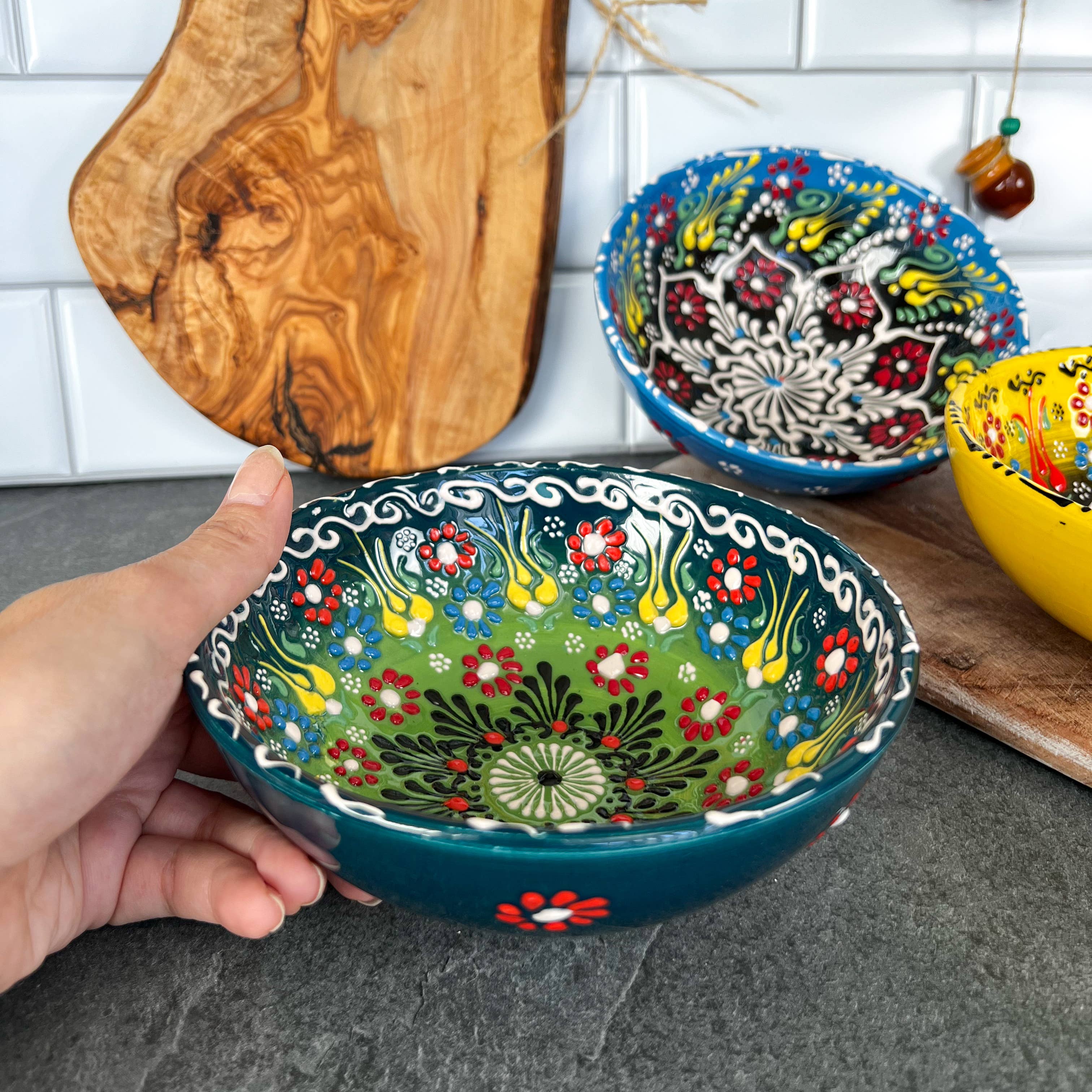 Umays Boho - Wholesale Bowl - Large Handmade Bowls, Decorative Bowls, Boho Kitchen Decor14