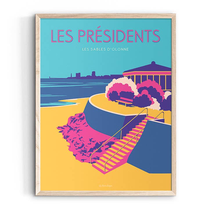 Toon LES SABLES D'OLONNE Strand van de Presidenten voor wholesale door Le Beau Bazar