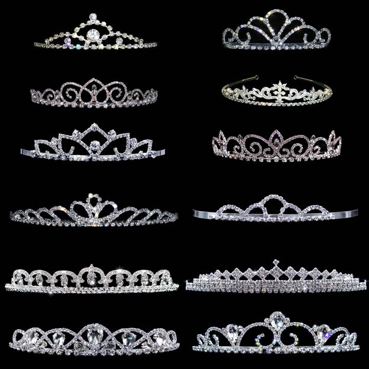 #17733- Tiara Assortment Starter Kit #4 for wholesale by Bridal Store Jewelry