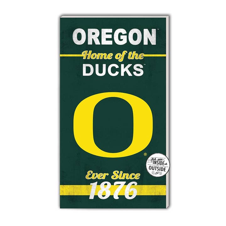 11x20 InOutdoor Sign Home of the Oregon Ducks for wholesale by KH Sports Fan