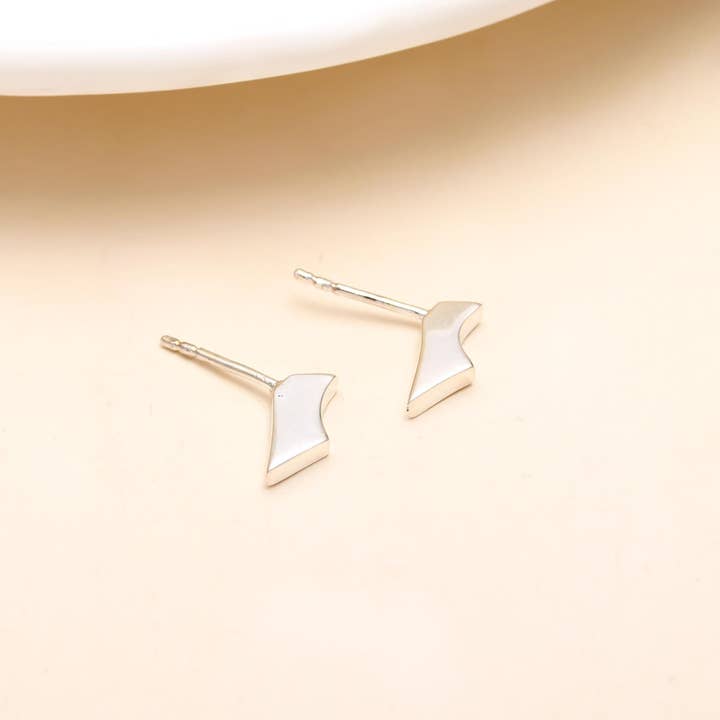 AG 925 JEWELLERY - Wholesale Stud/Post Earrings - 925 Sterling Silver Geometrical Earrings Push Backs7