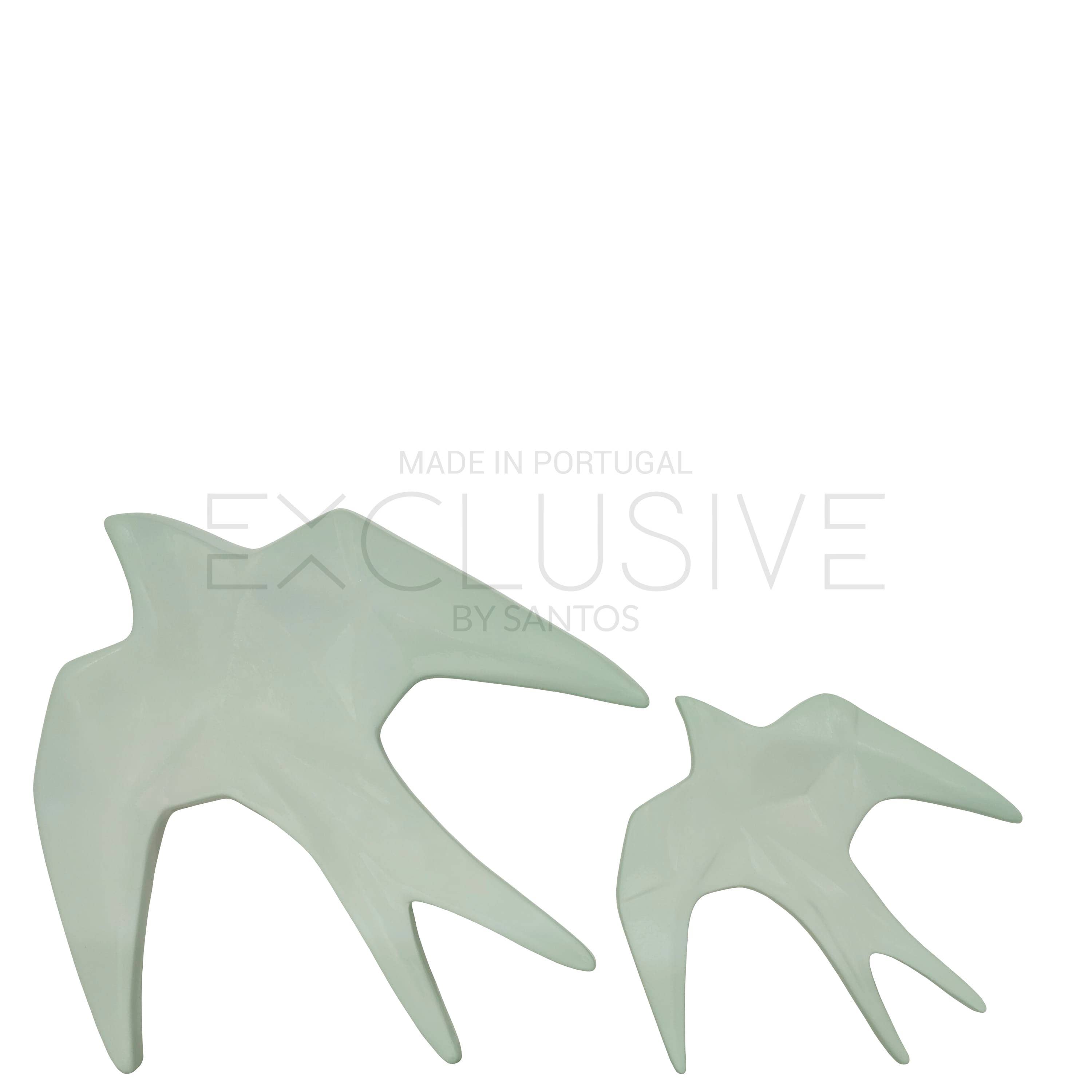 EXCLUSIVE BY SANTOS - Wholesale Decorative Figurine - W226D - MINT-GREEN CERAMIC SWALLOW0