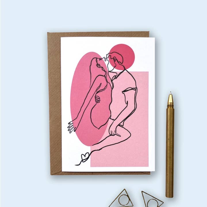 Passion- Valentines/ Love Card for wholesale by Katie Clement Illustration