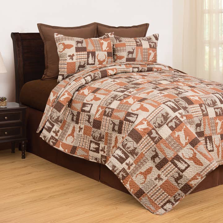 C&F Home - Vente Parure de lit - Parure de lit 3 pièces Buck Ridge Trail Rustic Lodge Full/Queen1