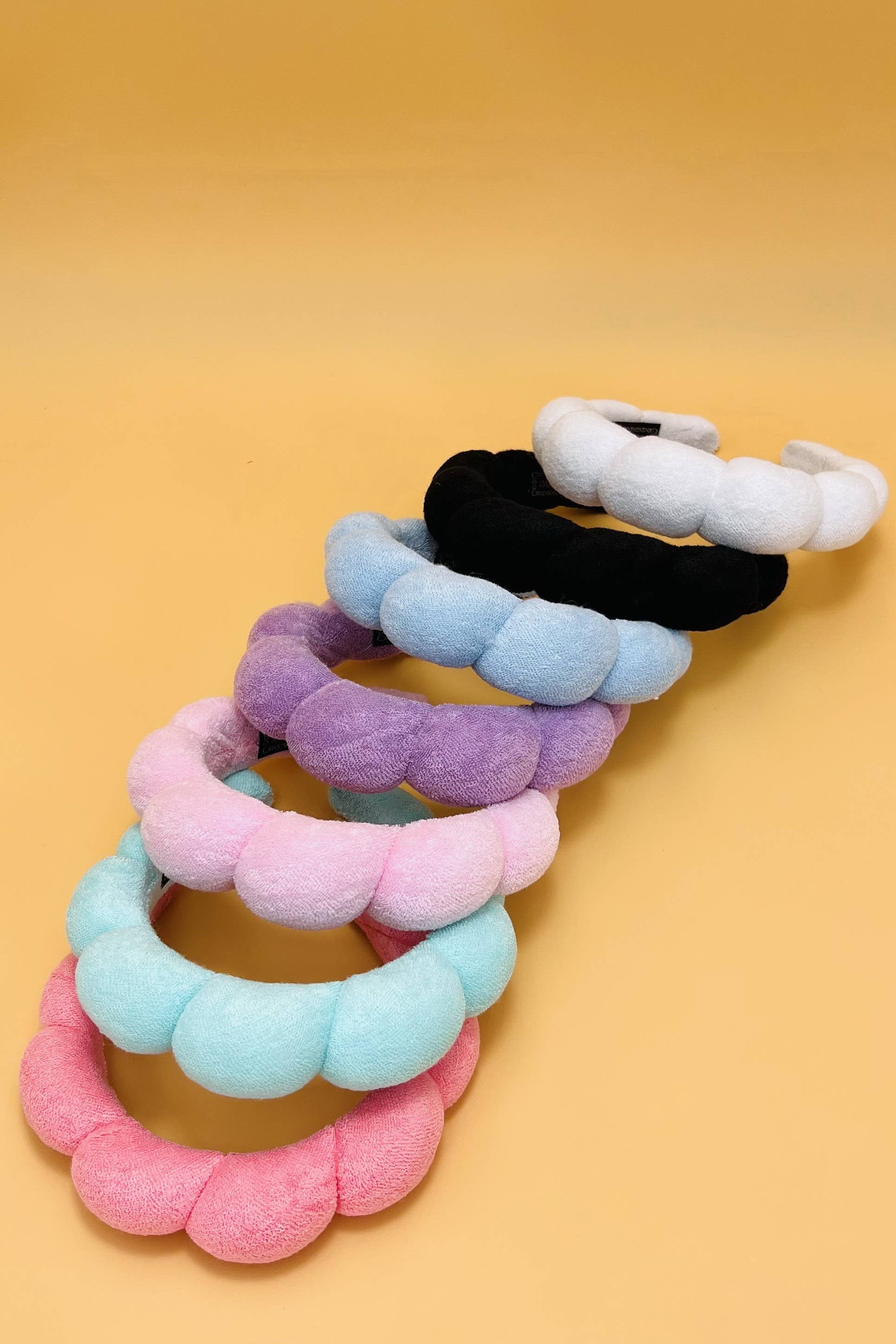 JOSSLYN by wall to wall - Wholesale Spa Headband - SPA SPONGE TERRY TOWEL HEADBAND FOR BEAUTY CARE | 40HB1224