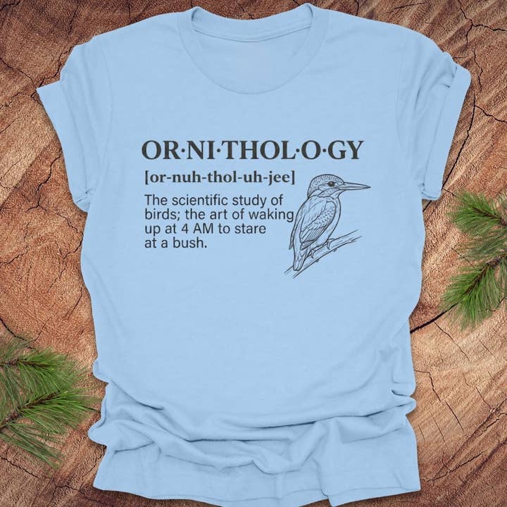 Wandering Owl Adventure Co. - Wholesale Screen Printed T-Shirt - Unisex - Funny Ornithology Definition Tee2