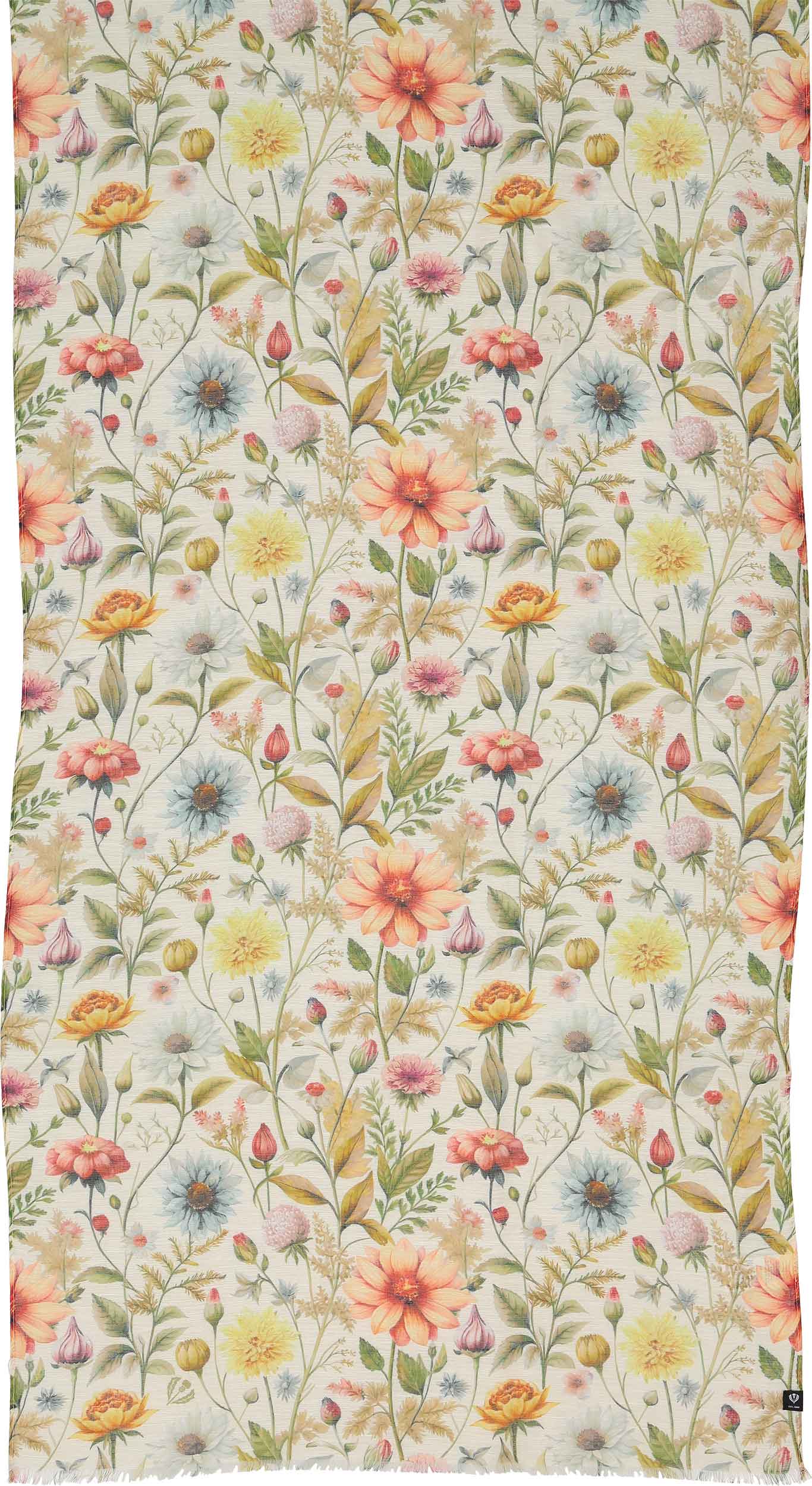 FRAAS - The Scarf Company - Wholesale Scarf - Women's - Vintage Floral Hemp Cotton Scarf2