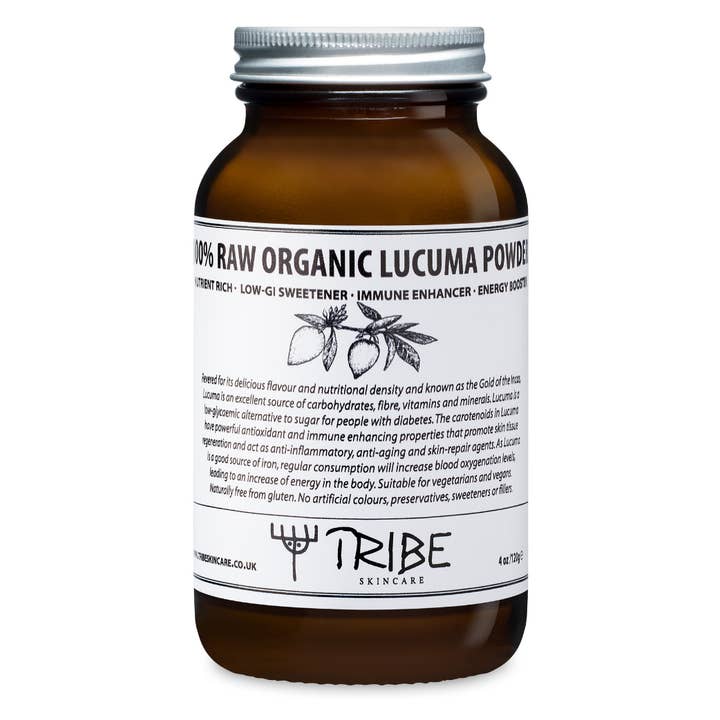 Tribe Skincare – Engroshandel Protein-/superfoodpulver – 100% Rå Økologisk Lucuma Frugt Pulver 120g