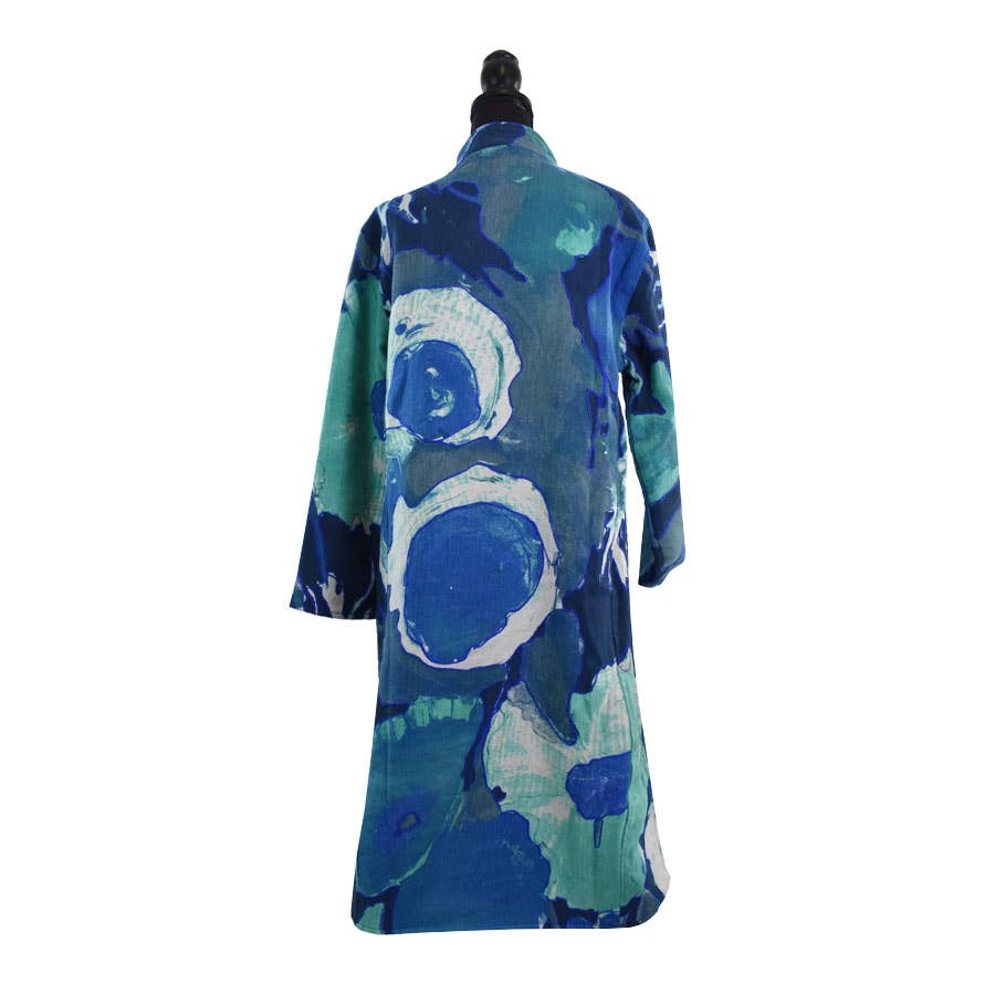 Dupatta Designs - Wholesale Trench Coat - Women's - Diana Handcrafted Floral Reversible Trench Coat8