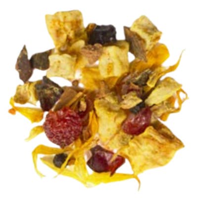 Pot de thé bien-être aux herbes curcuma gingembre en feuilles libres pour la vente par Sub Rosa Tea