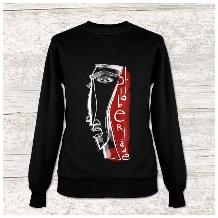 Sudadera con cuello redondo Libertade 2 para hombre para venta al por mayor de Collecteeve