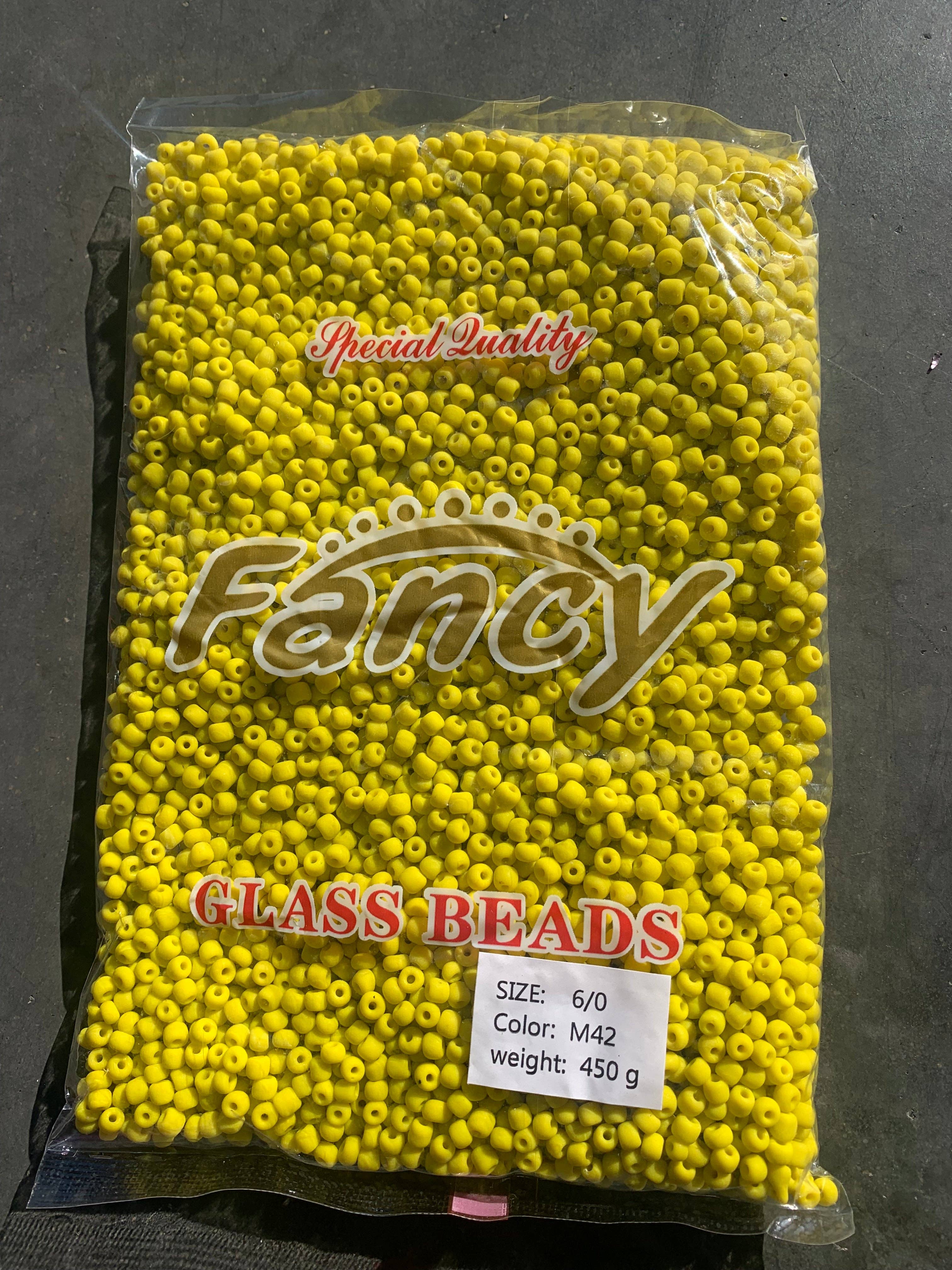 MaddieMayShop - Venta al por mayor Cuentas - Perlas de semillas 6/0, perlas de semillas a granel, perlas de vidrio esmerilado de 450 gramos14