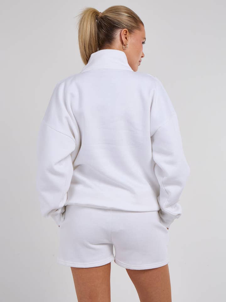 AX Labels - Wholesale Lounge Set - Women's - 1/2 Zip Top & Shorts Fleece Co-ord64